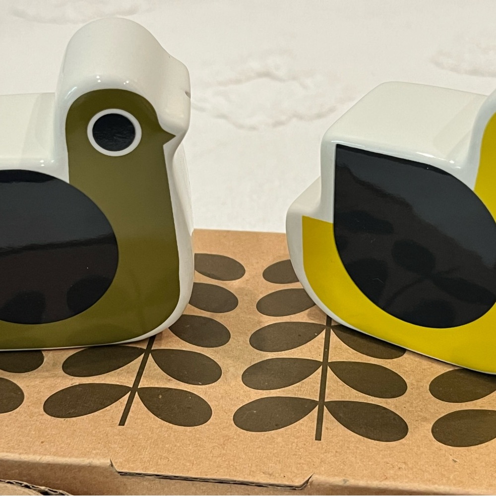Orla Kiely Salt and Pepper shakers new in box